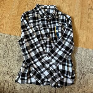 George Mens Plaid Button Down Shirt Super Soft
